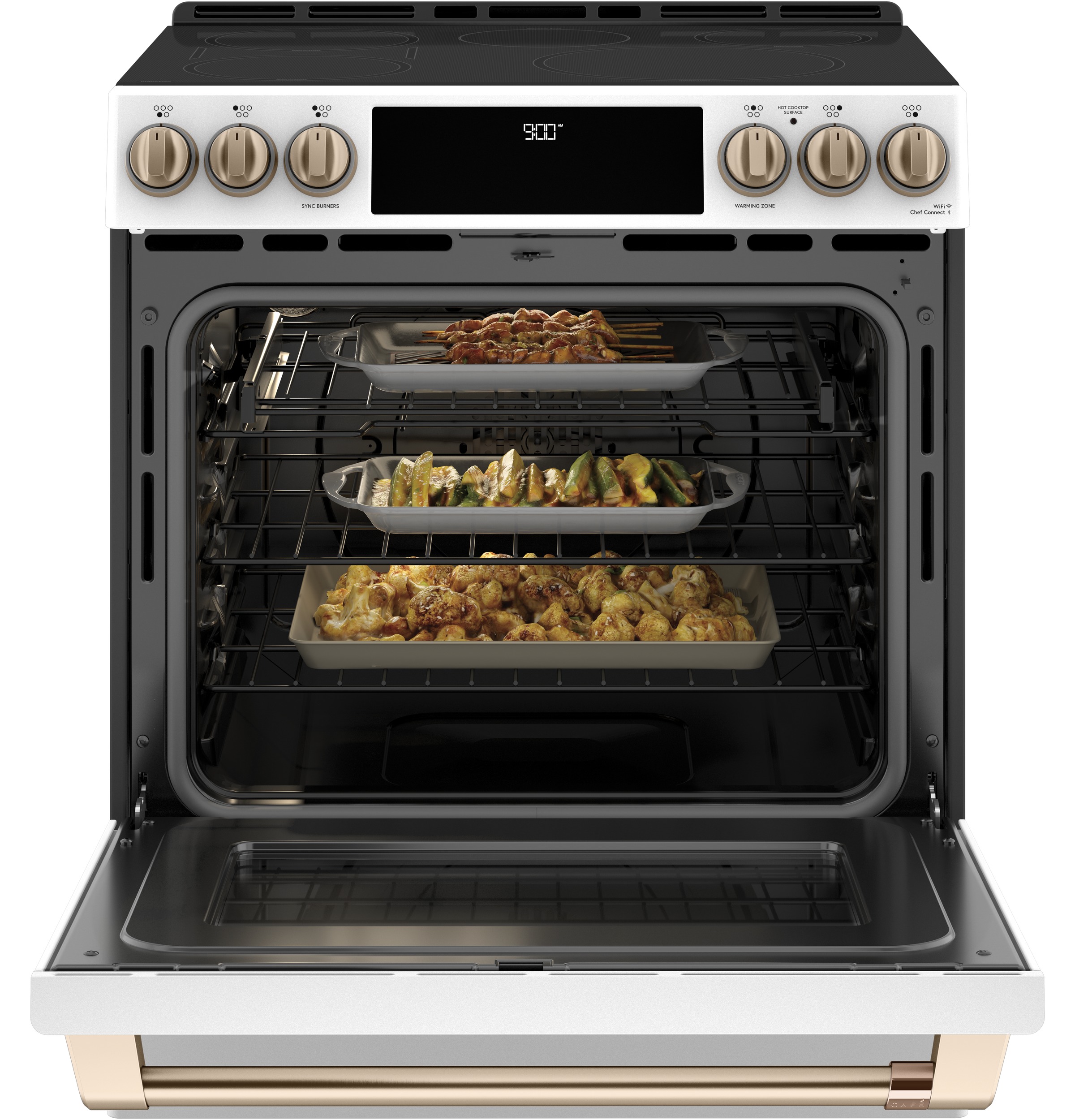 CAFÉ™ 30" Smart Slide-In, Front-Control, Induction and Convection Range with Warming Drawer view 23
