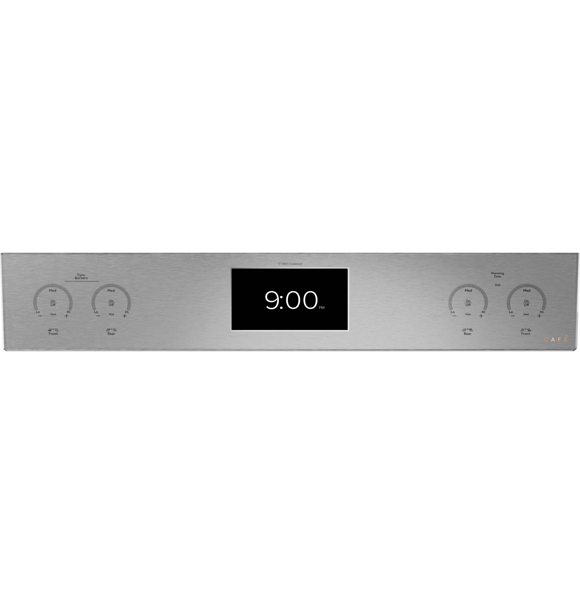 CAFÉ™ 30" Smart Slide-In, Front-Control, Induction and Convection Range with In-Oven Camera in Platinum Glass view 16