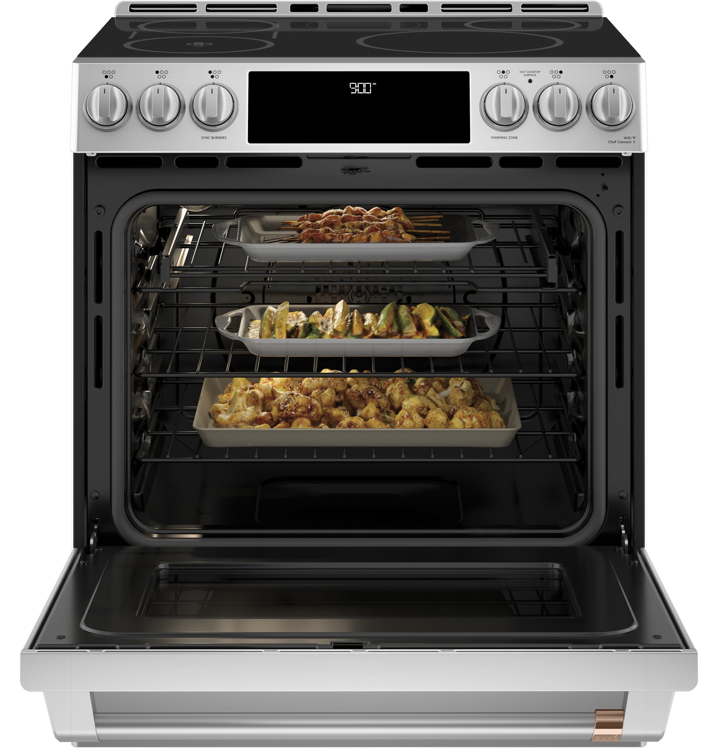 CAFÉ™ 30" Smart Slide-In, Front-Control, Induction and Convection Range with In-Oven Camera view 26