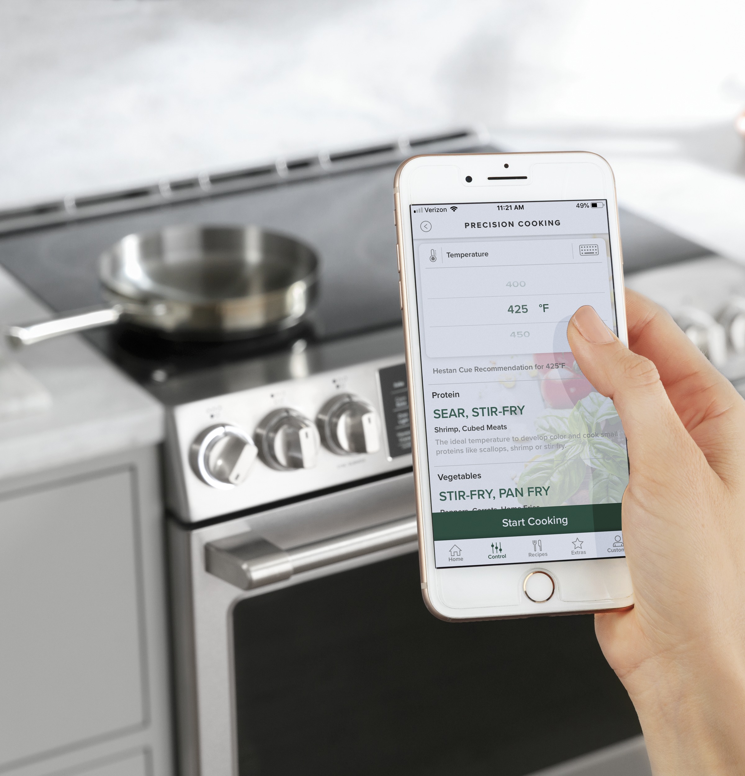 CAFÉ™ 30" Smart Slide-In, Front-Control, Induction and Convection Range with In-Oven Camera view 18