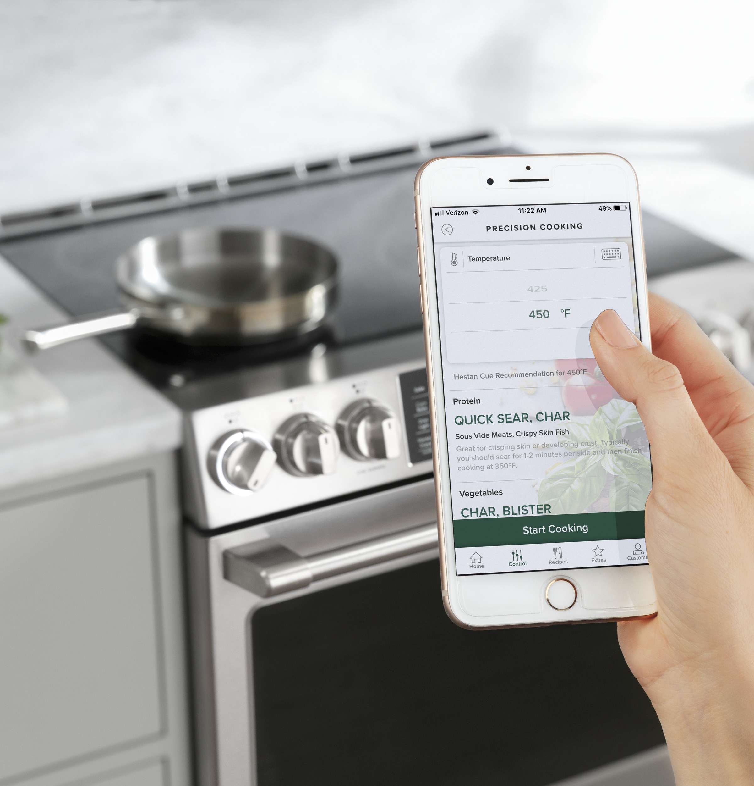 CAFÉ™ 30" Smart Slide-In, Front-Control, Induction and Convection Range with In-Oven Camera view 17
