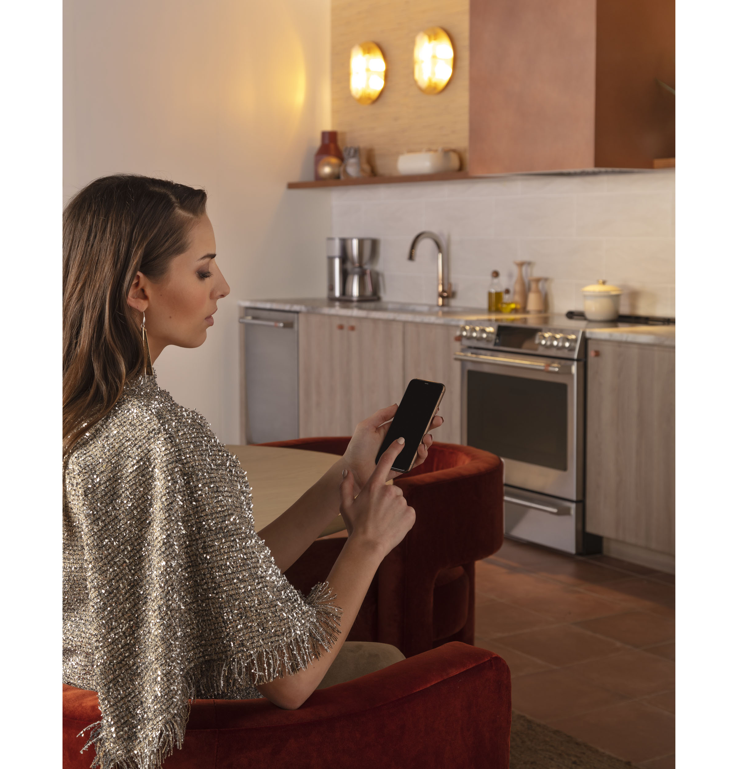 CAFÉ™ 30" Smart Slide-In, Front-Control, Induction and Convection Range with In-Oven Camera view 8