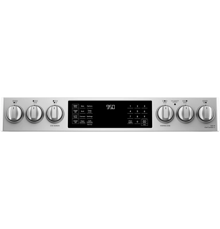 30" Smart Slide-In, Front-Control, Induction and Convection Double-Oven Range CHS950P2MS1
