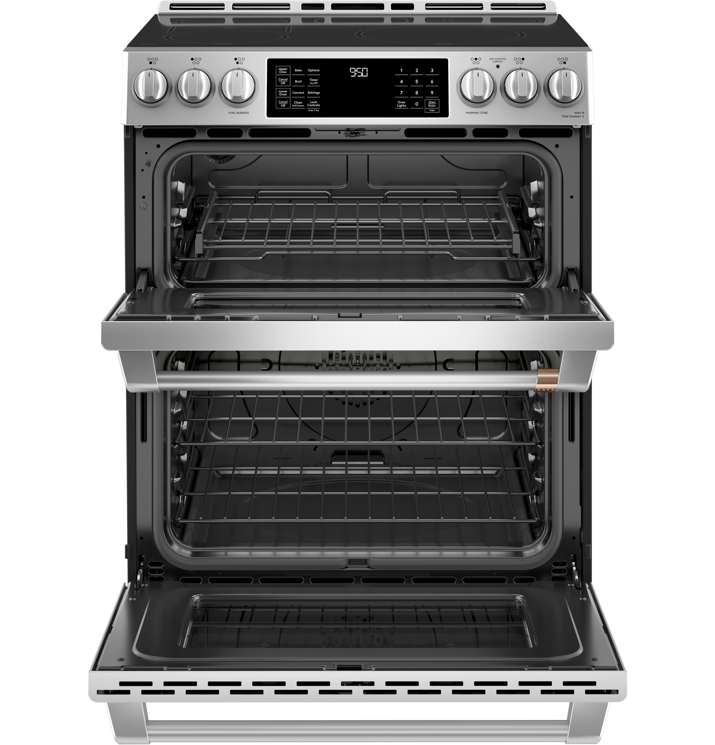 CAFÉ™ 30" Smart Slide-In, Front-Control, Induction and Convection Double-Oven Range view 19