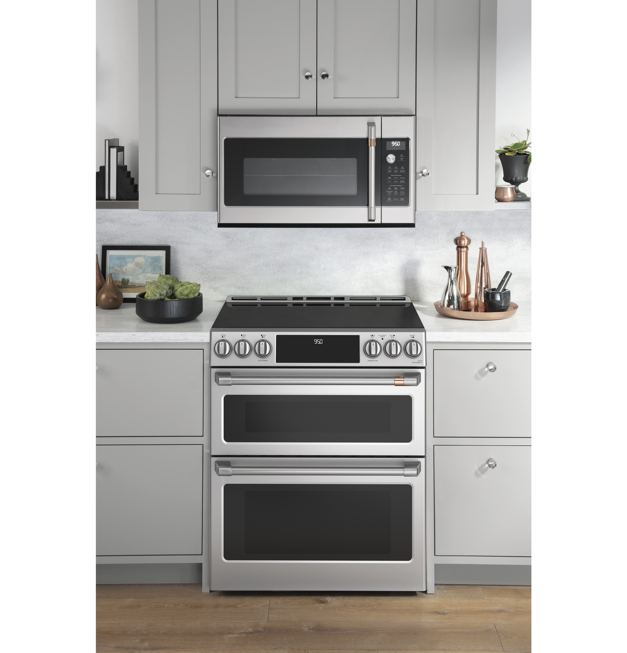 CAFÉ™ 30" Smart Slide-In, Front-Control, Induction and Convection Double-Oven Range view 25