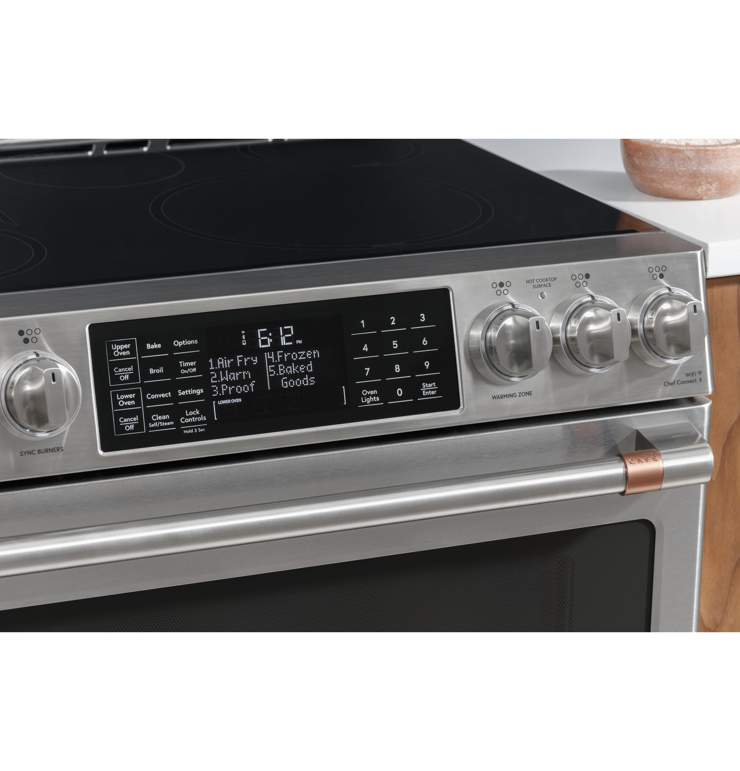 CAFÉ™ 30" Smart Slide-In, Front-Control, Induction and Convection Double-Oven Range view 10