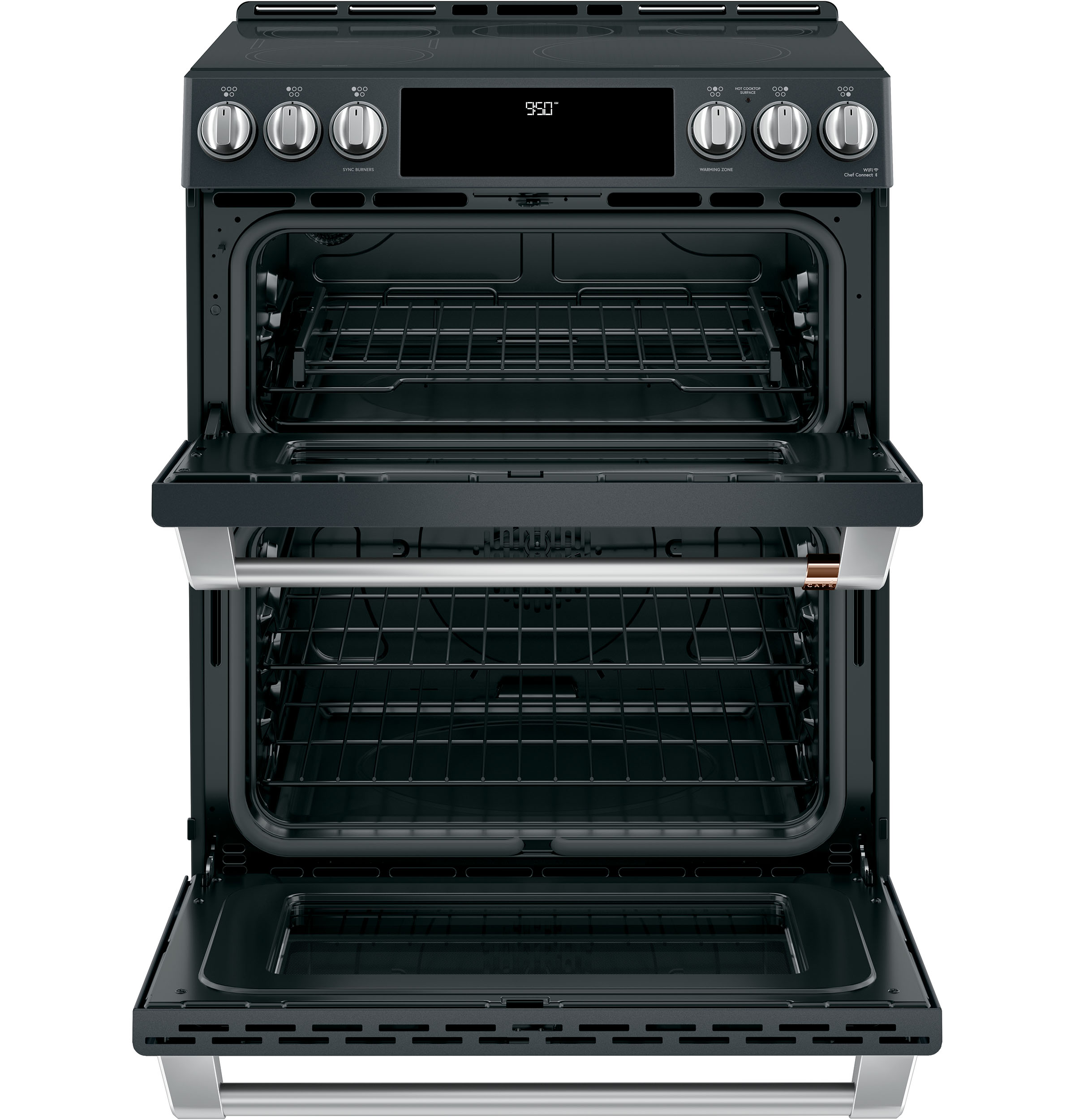 CAFÉ™ 30" Smart Slide-In, Front-Control, Induction and Convection Double-Oven Range view 14