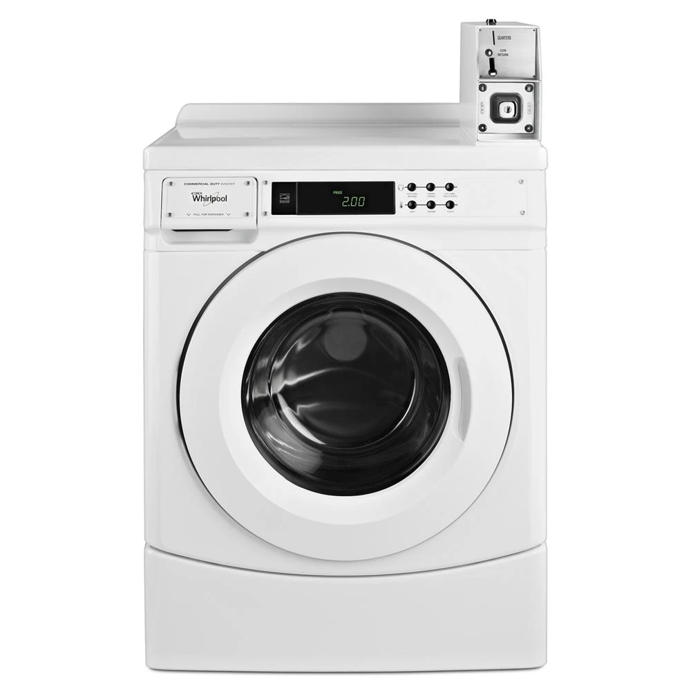 27" Commercial High-Efficiency Energy Star-Qualified Front-Load Washer Featuring Factory-Installed Coin Drop with Coin Box view 3