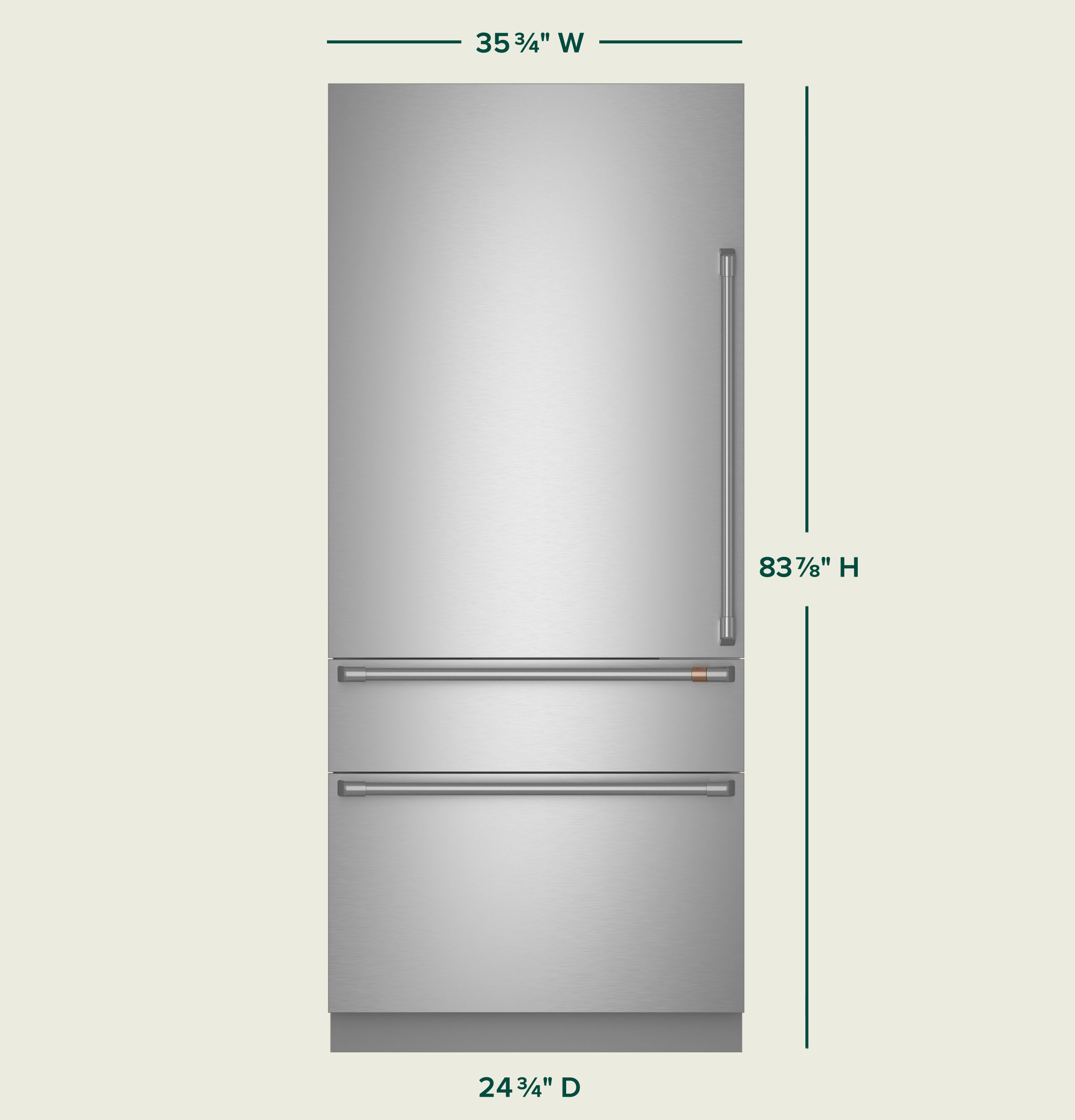 CAFÉ™ 36" Integrated Bottom-Freezer Refrigerator view 10