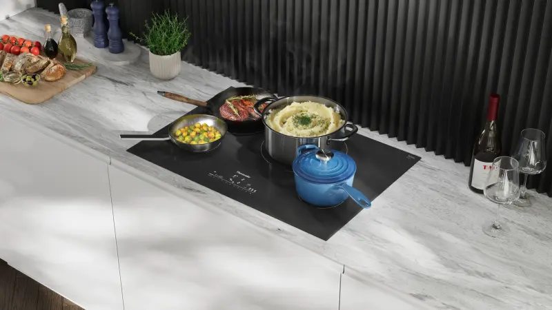 30" Heritage Induction Cooktop, Black, Frameless, HC CIT304BB