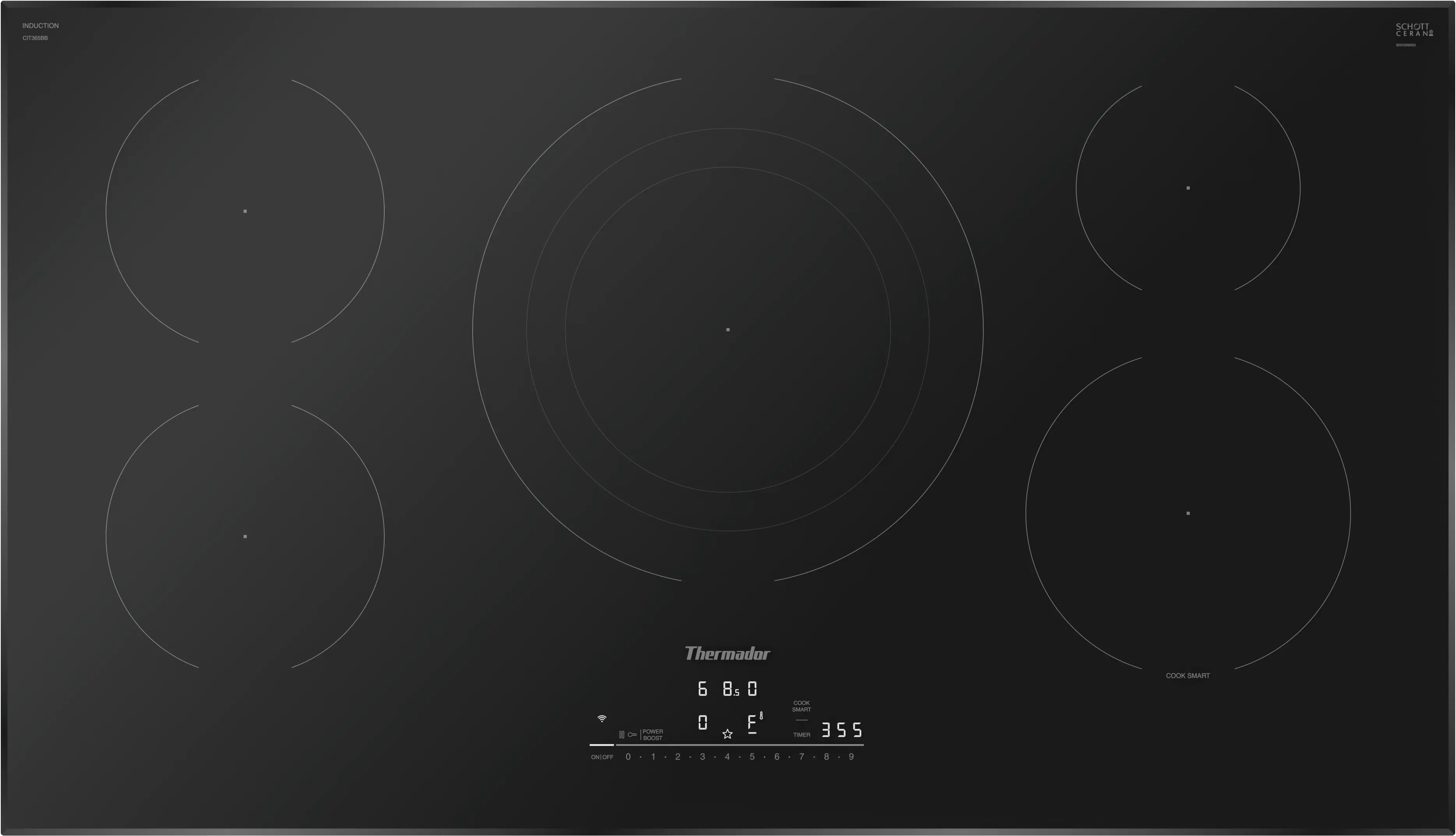 Heritage® Induction Cooktop 36'' Without Frame CIT365BB