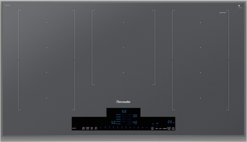 Liberty Induction Cooktop Silver Mirror surface mount with frame CIT367YMS