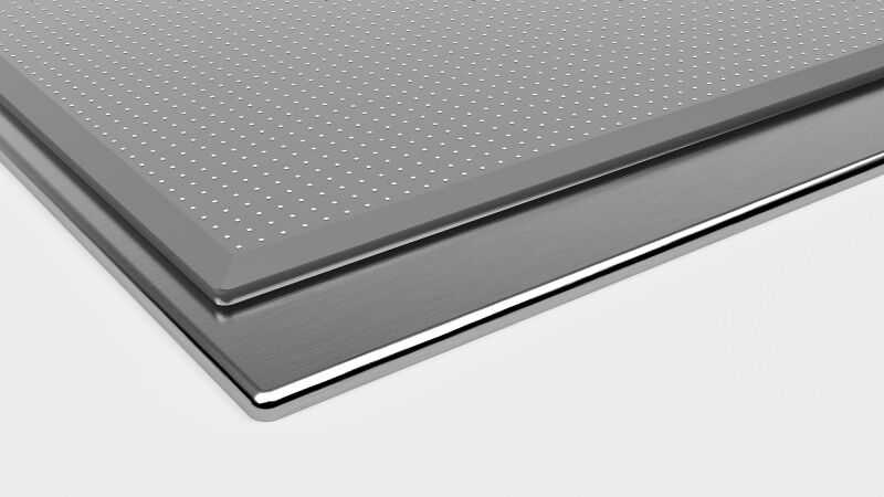 Liberty Induction Cooktop Silver Mirror surface mount with frame CIT367YMS