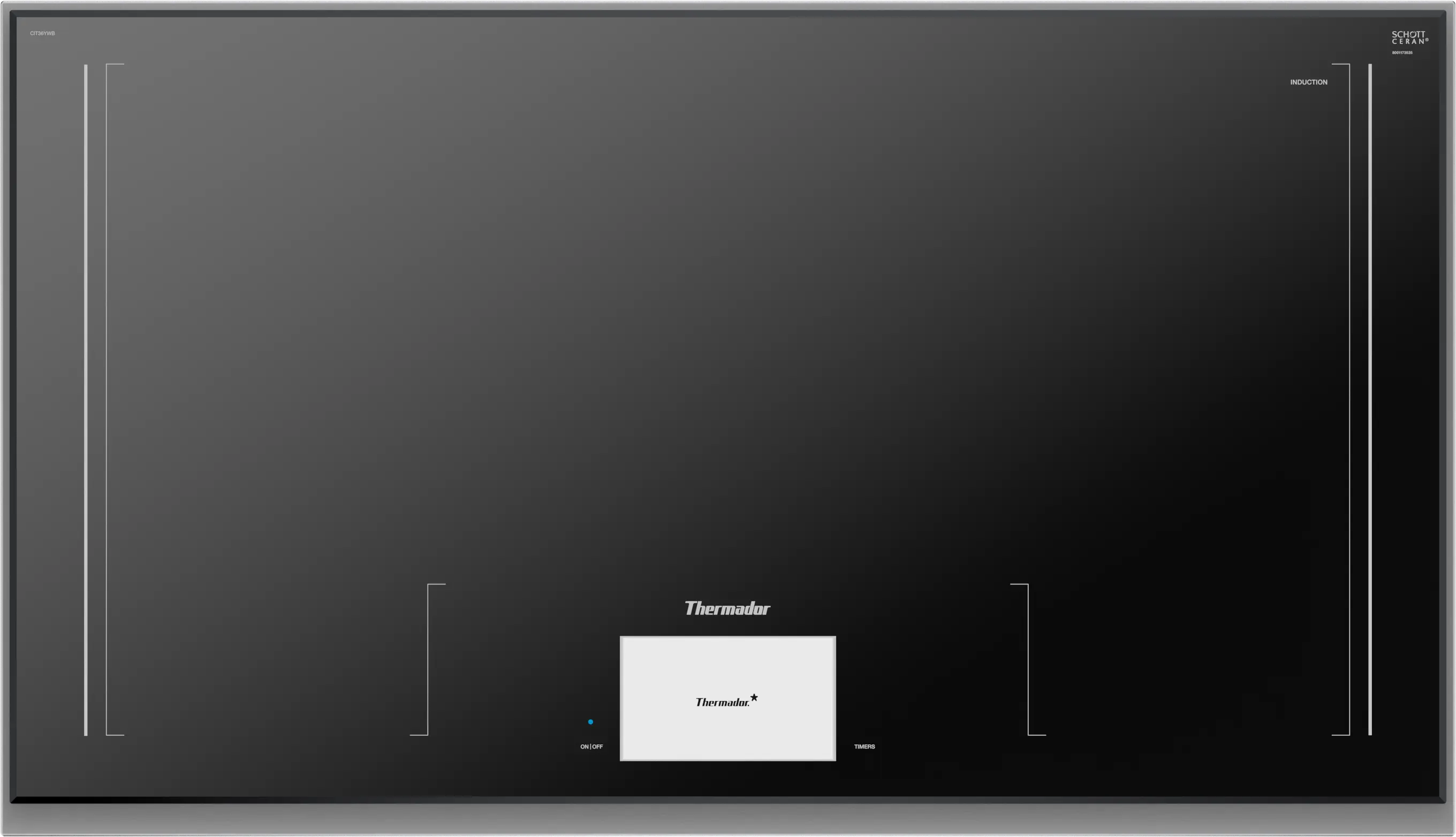Freedom® Induction Cooktop 36'' , Surface Mount With Frame CIT36YWB