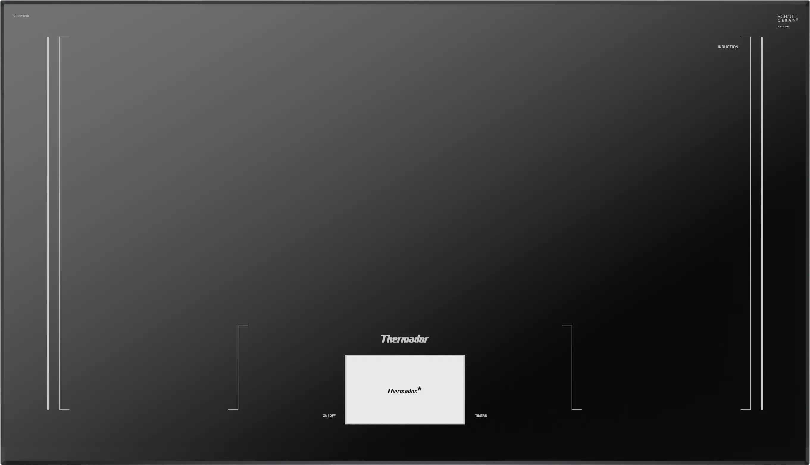 FreedomĀ® Induction Cooktop 36'' , Without Frame CIT36YWBB
