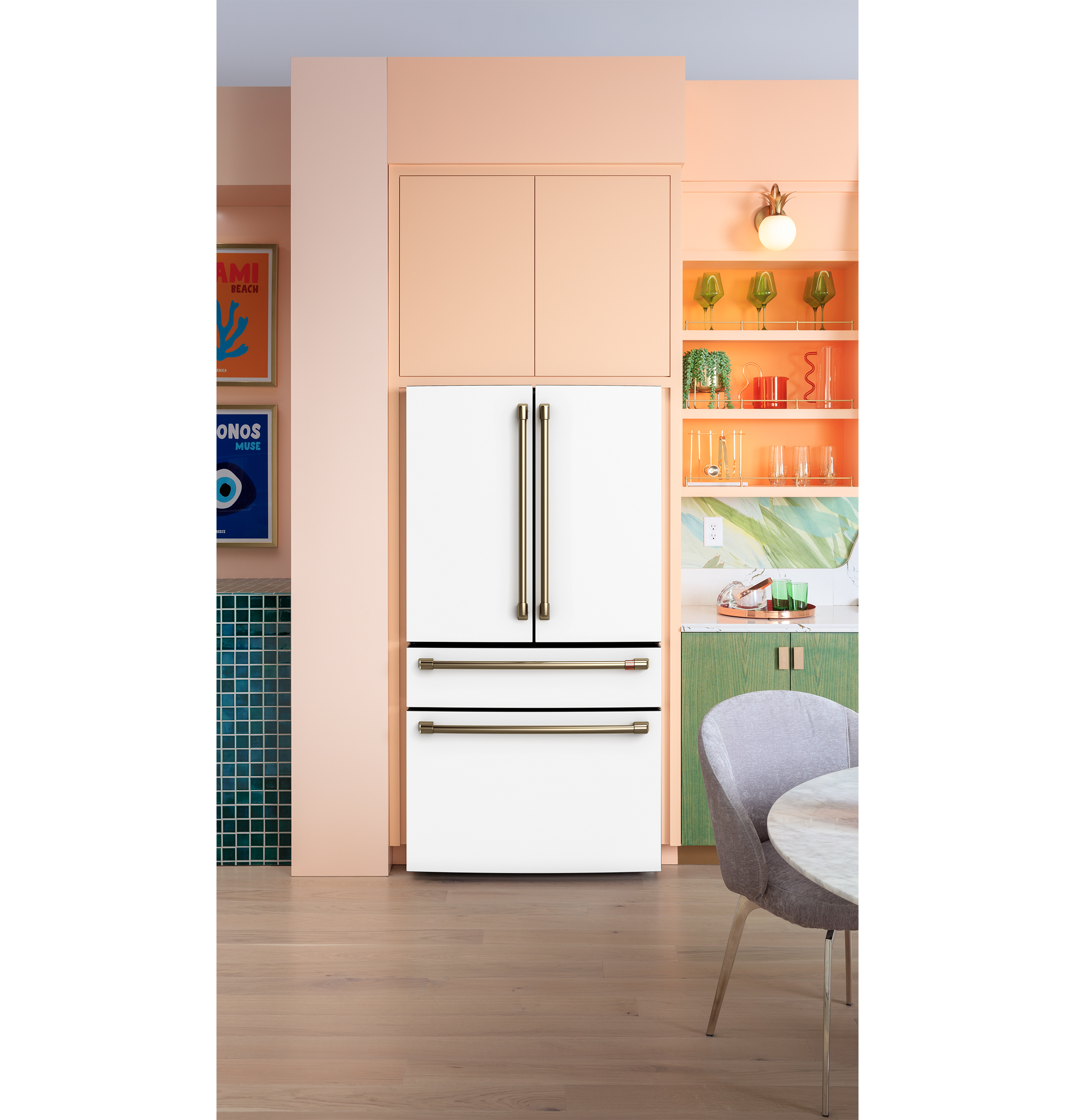 CAFÉ™ ENERGY STAR® 23.2 Cu. Ft. Smart Counter-Depth 4-Door French-Door Refrigerator With Dual-Dispense AutoFill Pitcher view 2