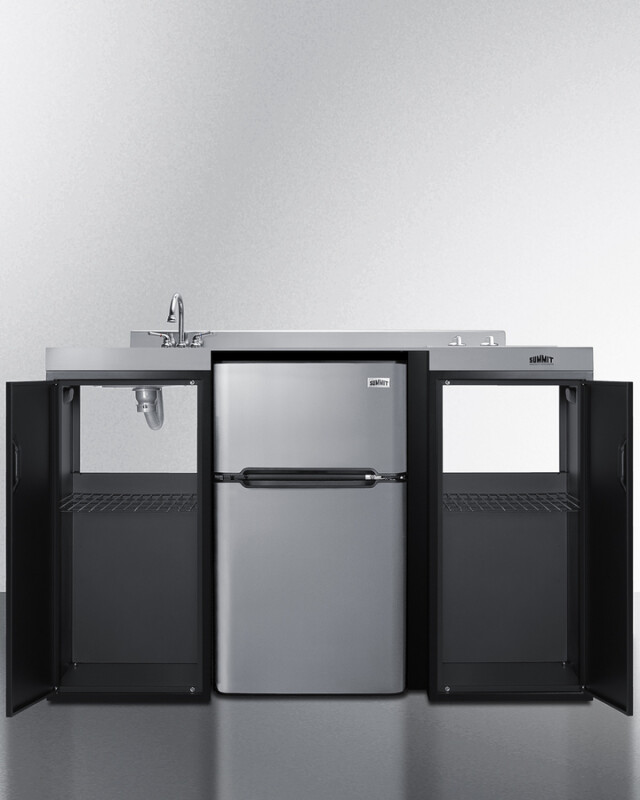 54" Wide All-In-One Kitchenette, ADA Counter Height CK55ADASINKL