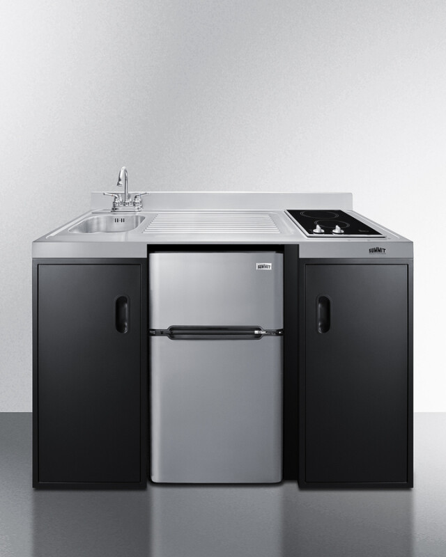 54" Wide All-In-One Kitchenette, ADA Counter Height CK55ADASINKL
