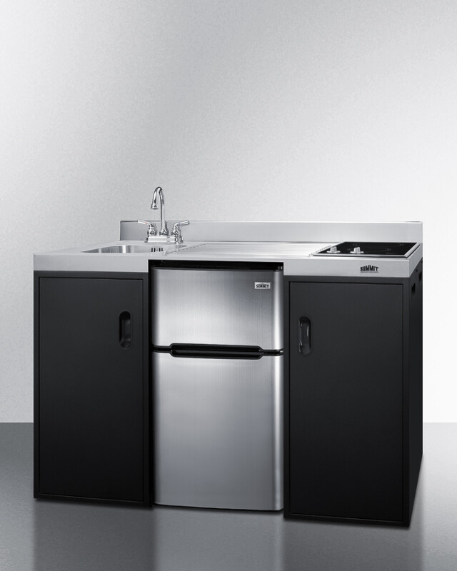 54" Wide All-In-One Kitchenette, ADA Counter Height CK55ADASINKL
