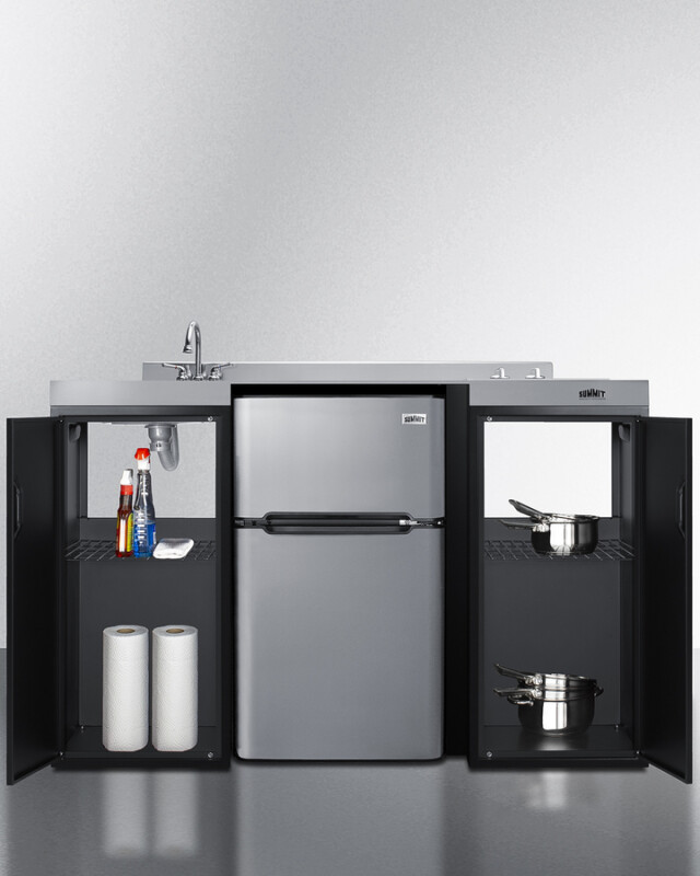 54" Wide All-In-One Kitchenette, ADA Counter Height CK55ADASINKL