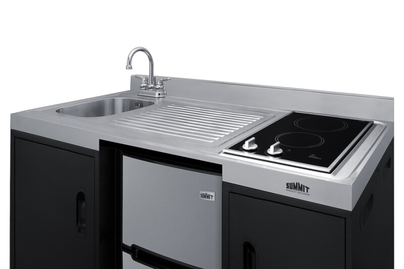54" Wide All-In-One Kitchenette, ADA Counter Height CK55ADASINKL