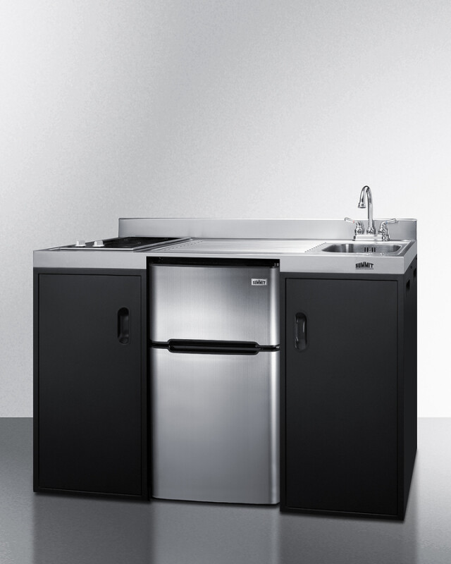 54" Wide All-In-One Kitchenette, ADA Counter Height CK55ADASINKR