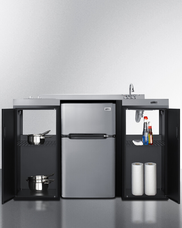 54" Wide All-In-One Kitchenette, ADA Counter Height CK55ADASINKR