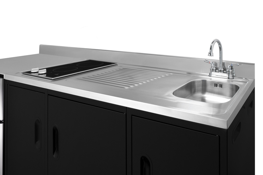 72" Wide All-In-One Kitchenette, ADA Counter Height CK72ADASINKR
