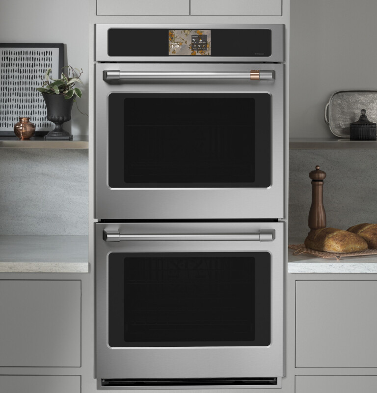Café 27" Smart Double Wall Oven With Convection CKD70DP2ZS1