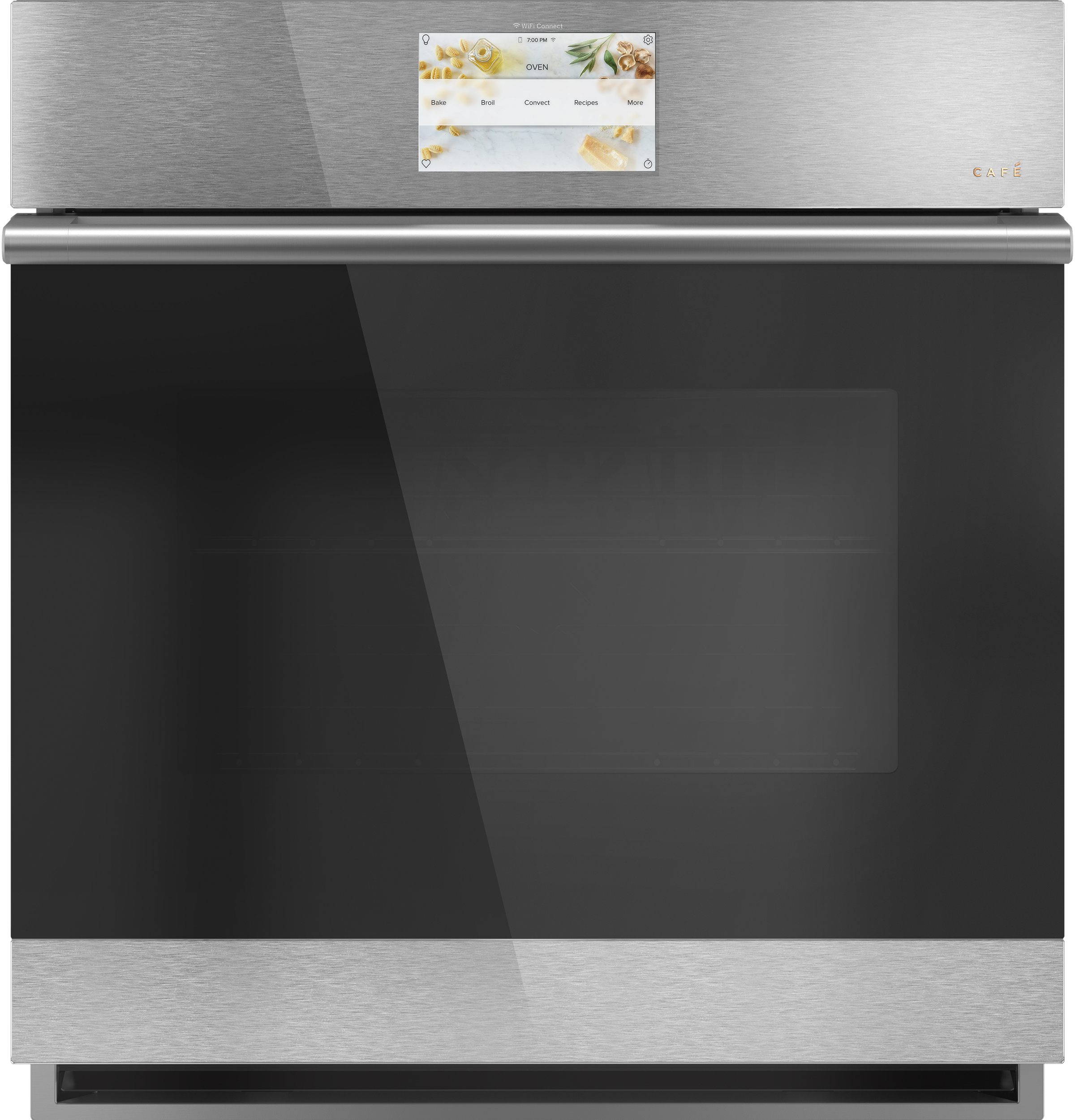 Café 27" Smart Single Wall Oven With Convection In Platinum Glass CKS70DM2NS5