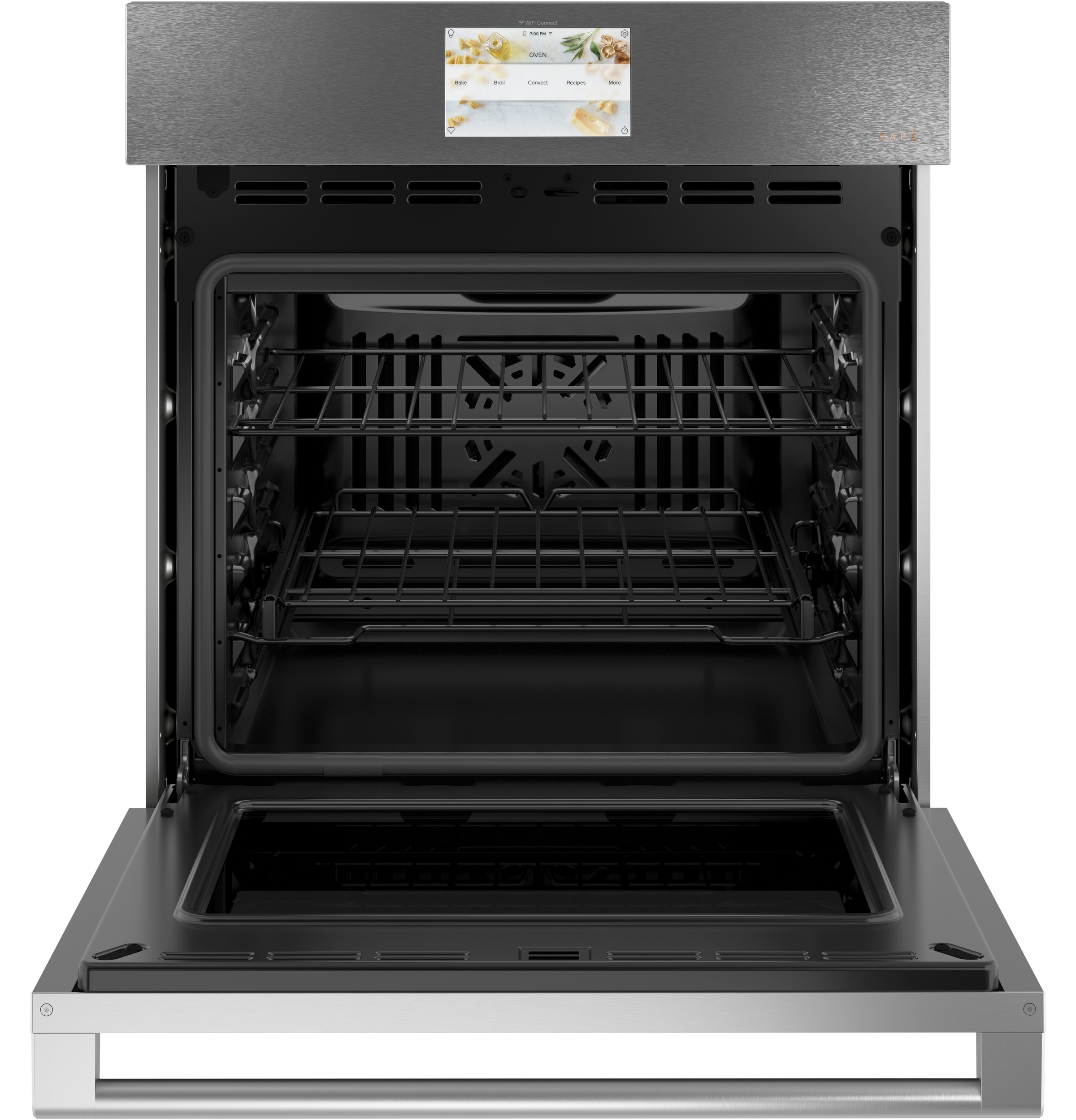 Café 27" Smart Single Wall Oven With Convection In Platinum Glass CKS70DM2NS5