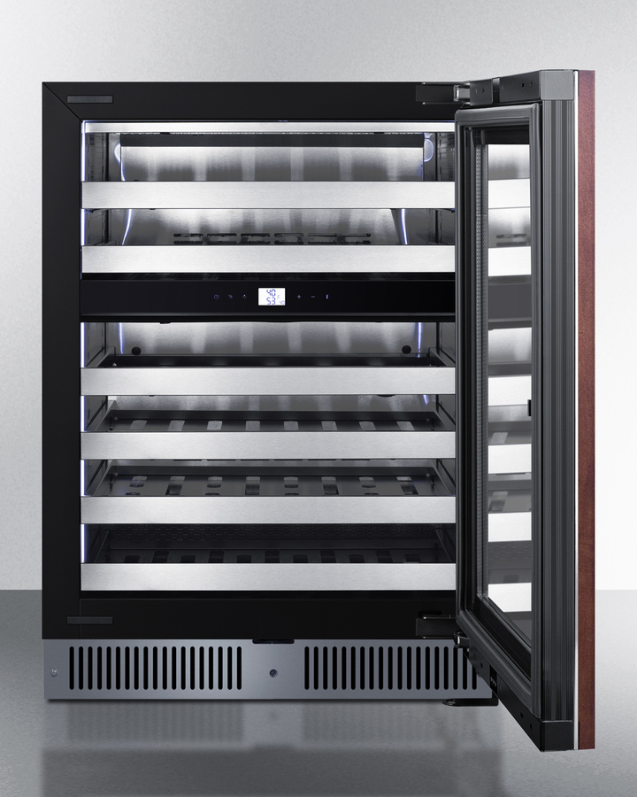 24" Dual Zone Built-In Wine Cellar (Panel Not Included) CL244WC2PNR