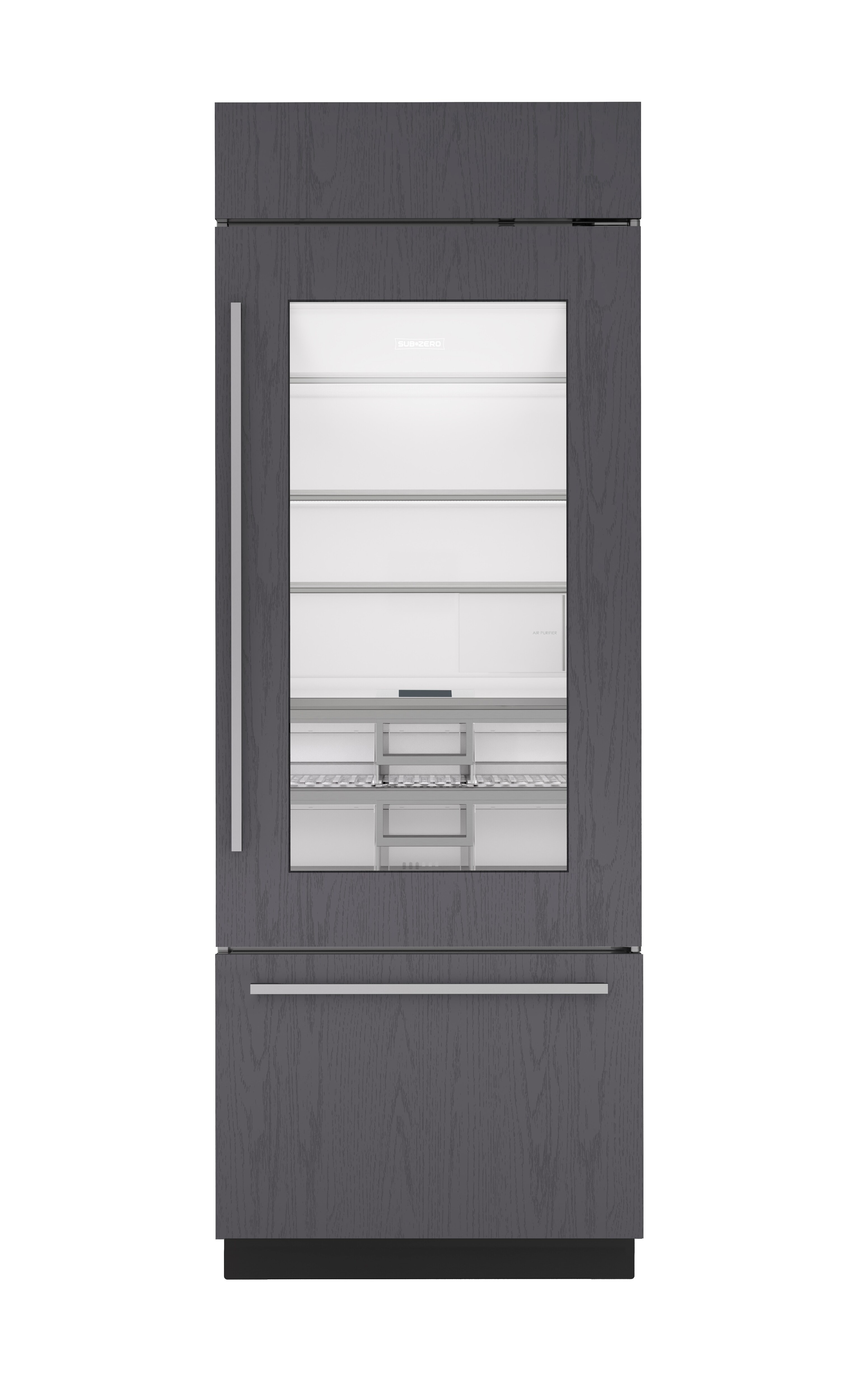 30" Classic Over-and-Under Refrigerator/Freezer with Glass Door - Panel Ready - Pro Handle CL3050UGOR