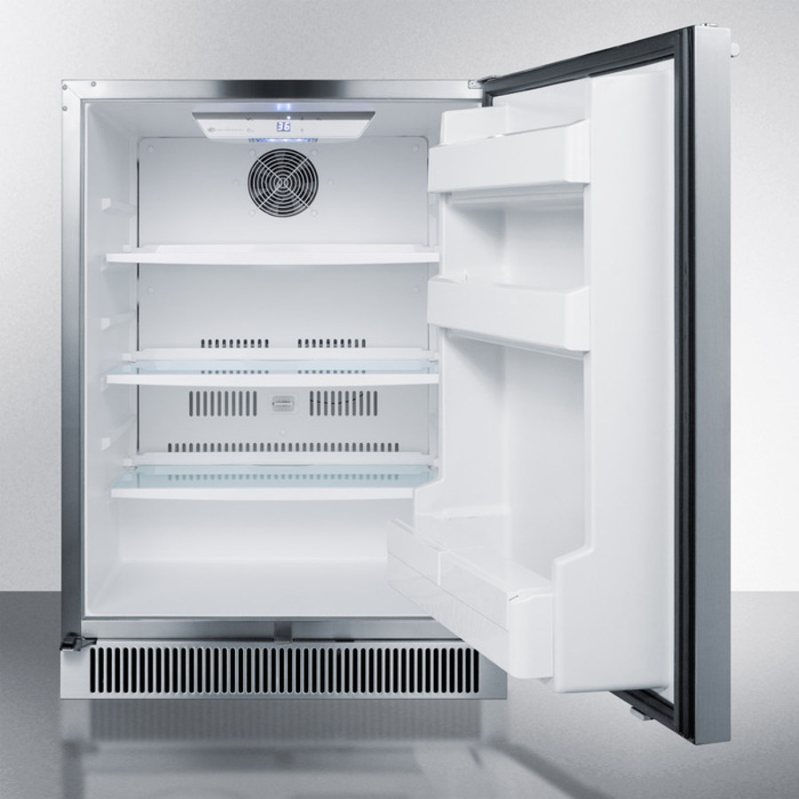 24" Wide Built-In Outdoor All-Refrigerator view 3