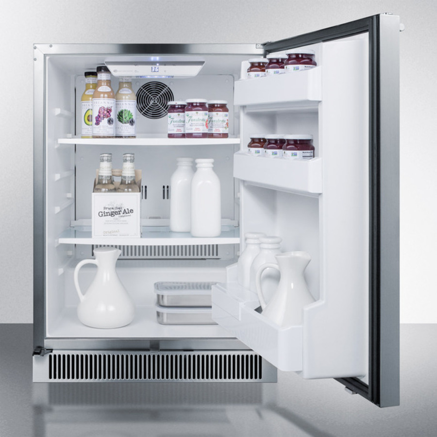 24" Wide Built-In Outdoor All-Refrigerator view 4