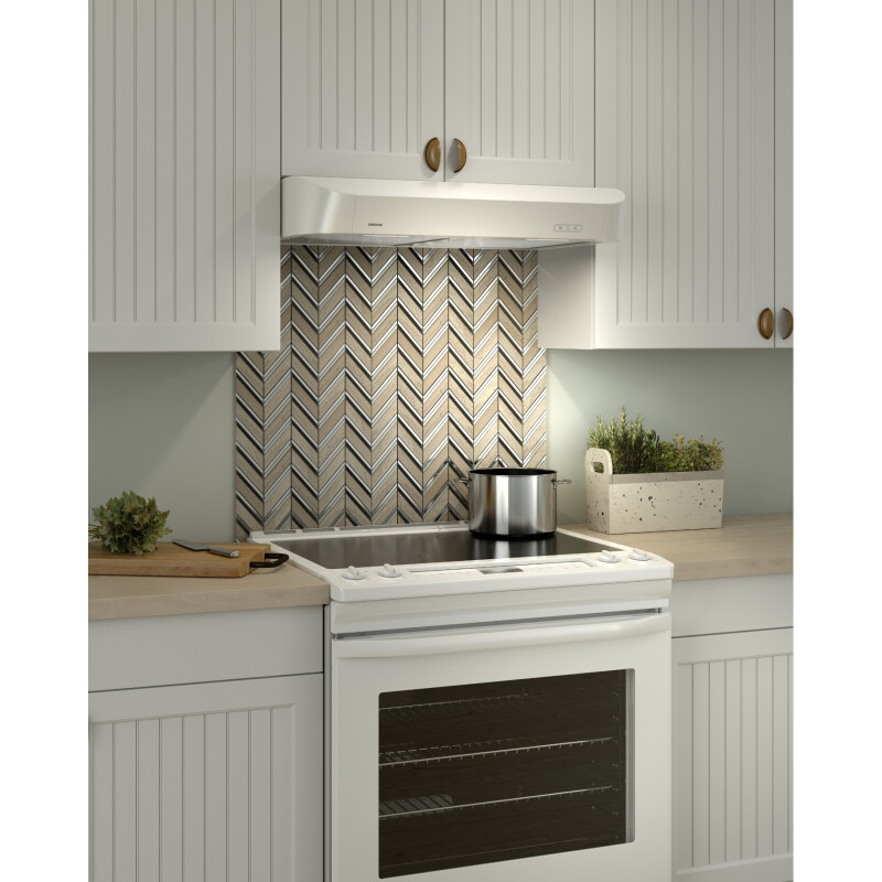 Antero 30-Inch Convertible Under-Cabinet Range Hood, 300 Max Blower CFM CLDA130WW