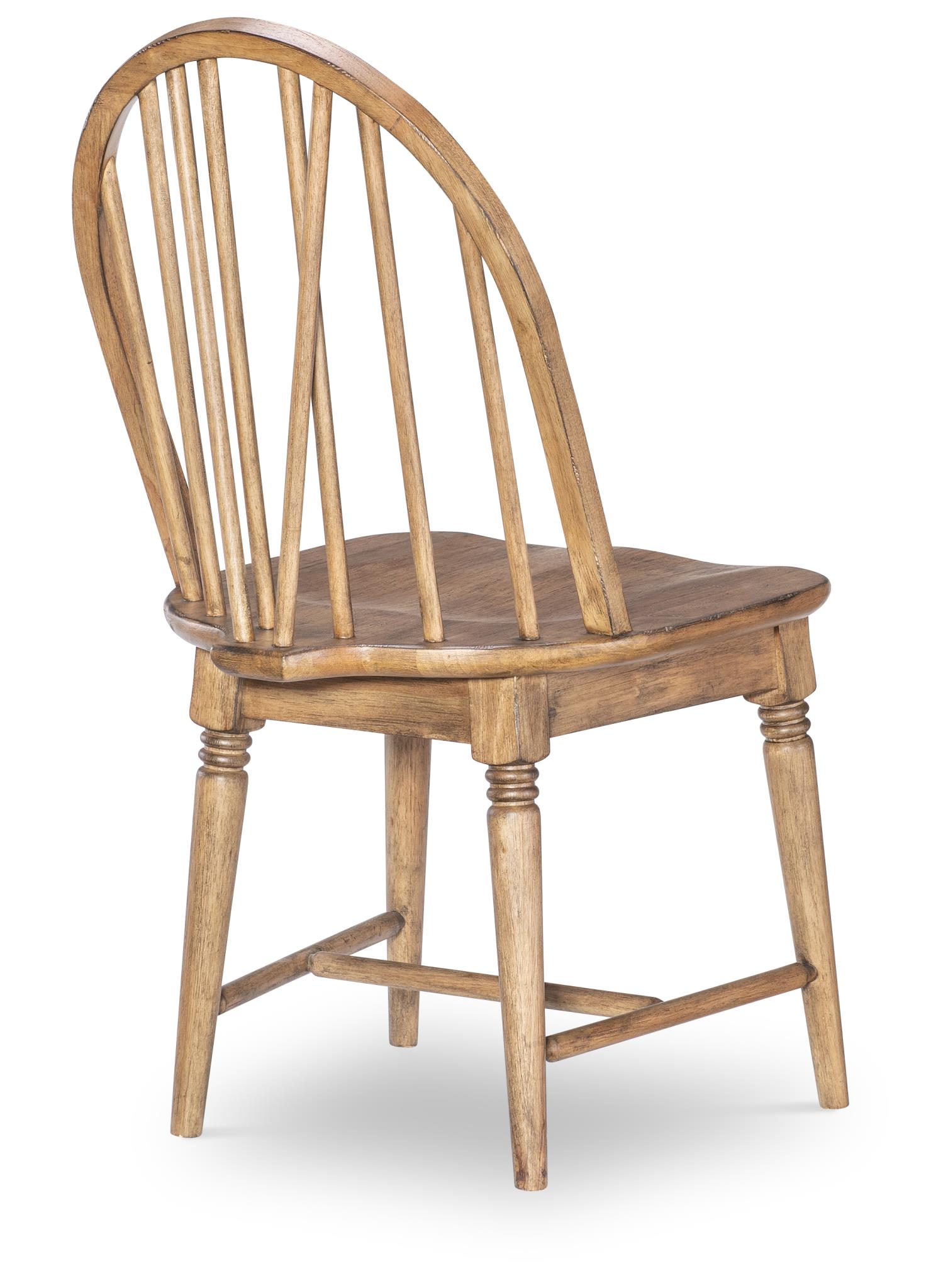 Windsor Side Chair V Shape Barnwood Oak CLH4010-140 CLH4010140