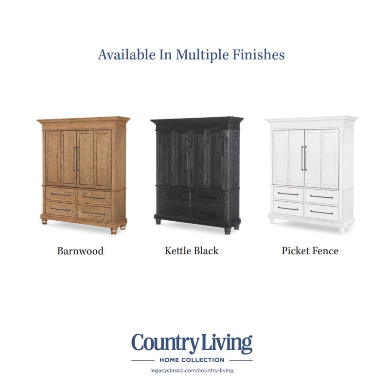 Armoire 4-drawers Barnwood Oak CLH4010-2500 CLH40102500