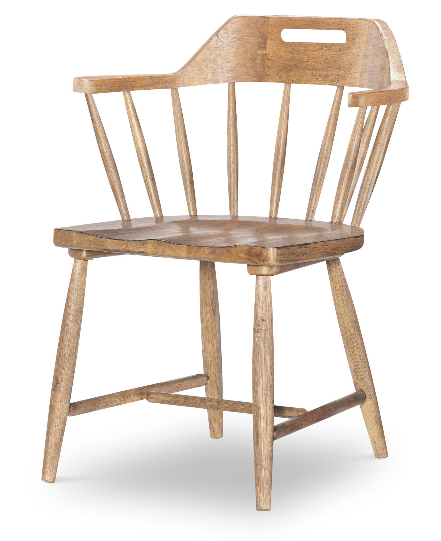 Spindle Back Arm Chair W. Handle Cut Out CLH4010341
