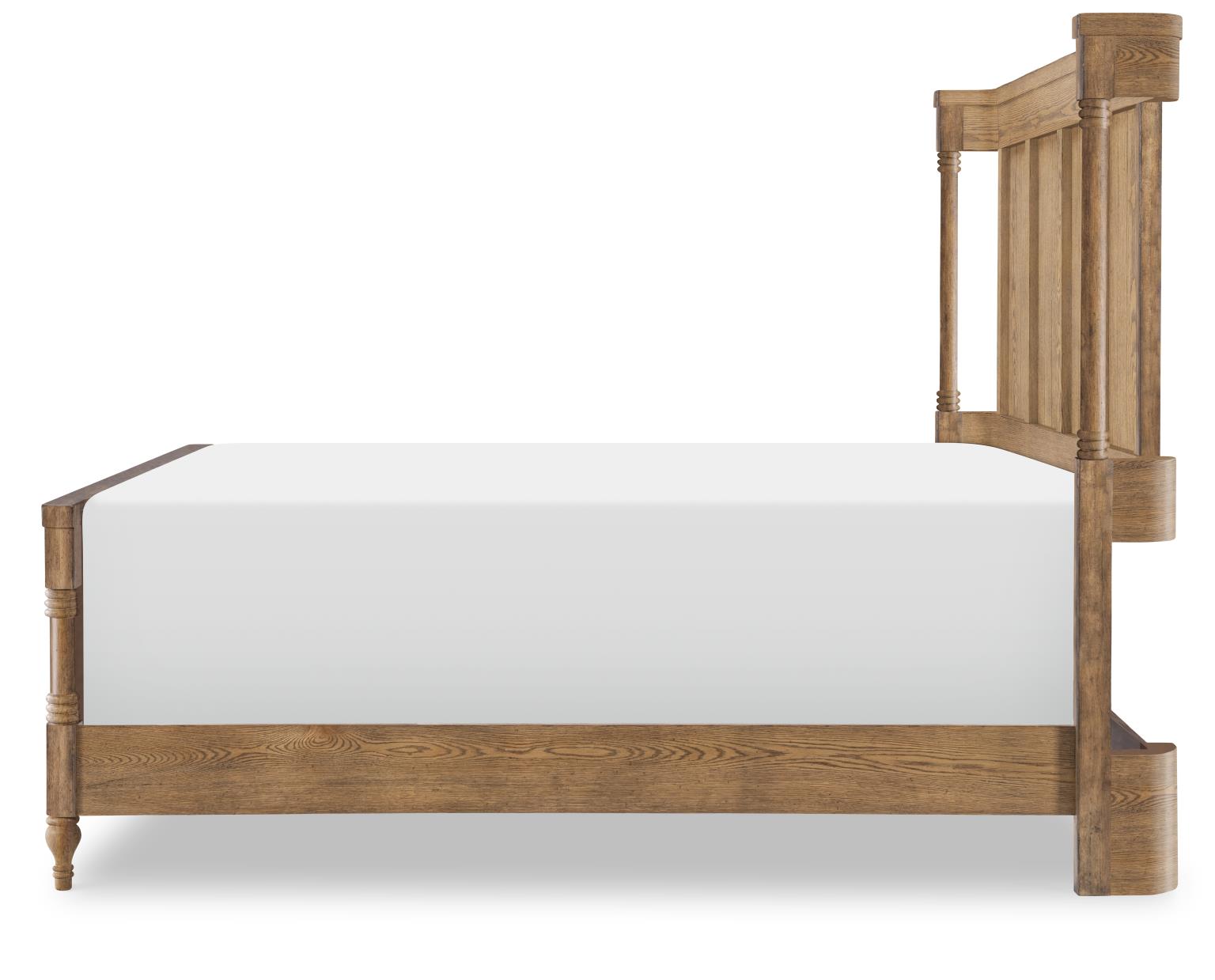 Complete Shelter Bed 5/0 Queen Barnwood Oak CLH4010-4205K CLH40104205K