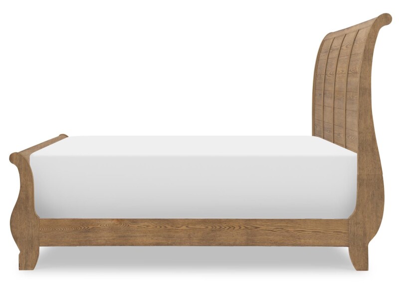 Complete Sleigh Bed 5/0 Queen Barnwood Oak CLH4010-4305K CLH40104305K