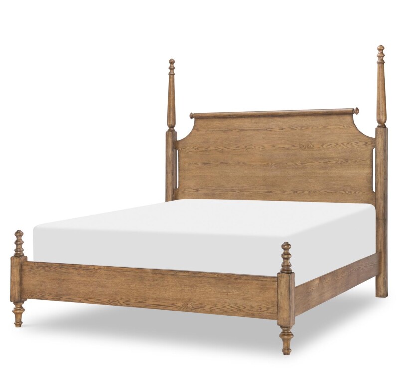 Complete High/low Poster Bed 5/0 Queen Barnwood Oak CLH4010-4605K CLH40104605K