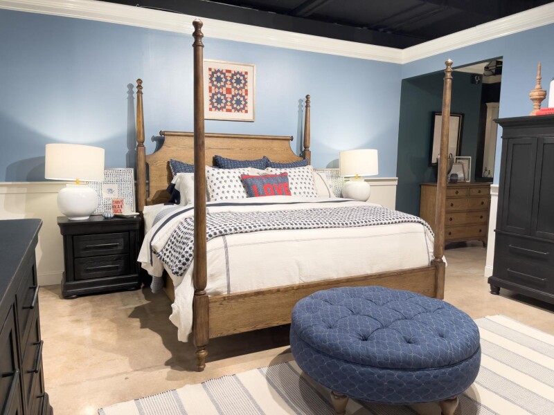 Complete High/low Poster Bed 6/6 King Barnwood Oak CLH4010-4606K CLH40104606K