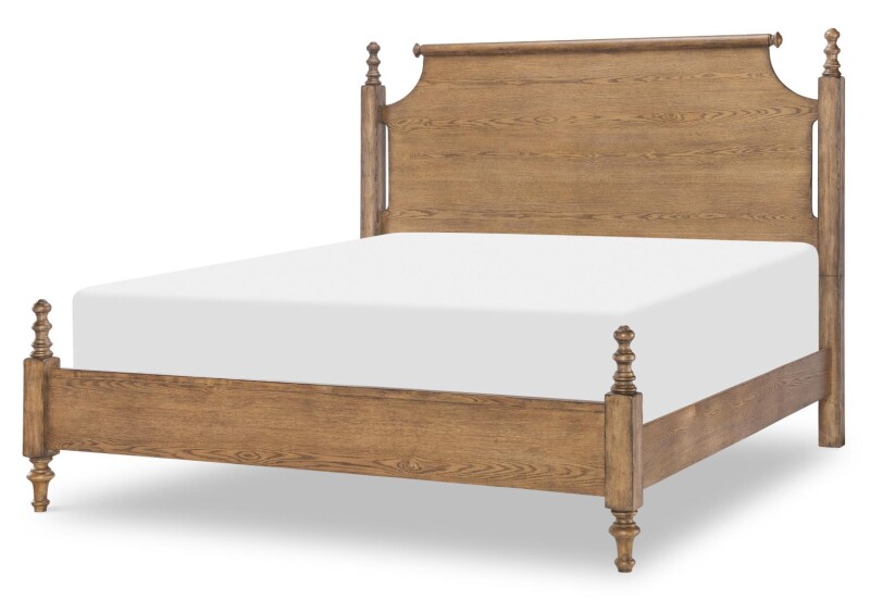 Complete High/low Poster Bed 6/6 King Barnwood Oak CLH4010-4606K CLH40104606K