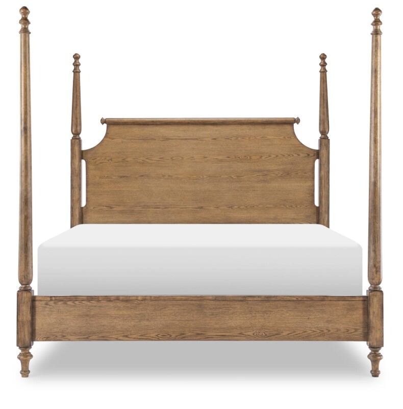 Complete High/low Poster Bed 6/6 King Barnwood Oak CLH4010-4606K CLH40104606K