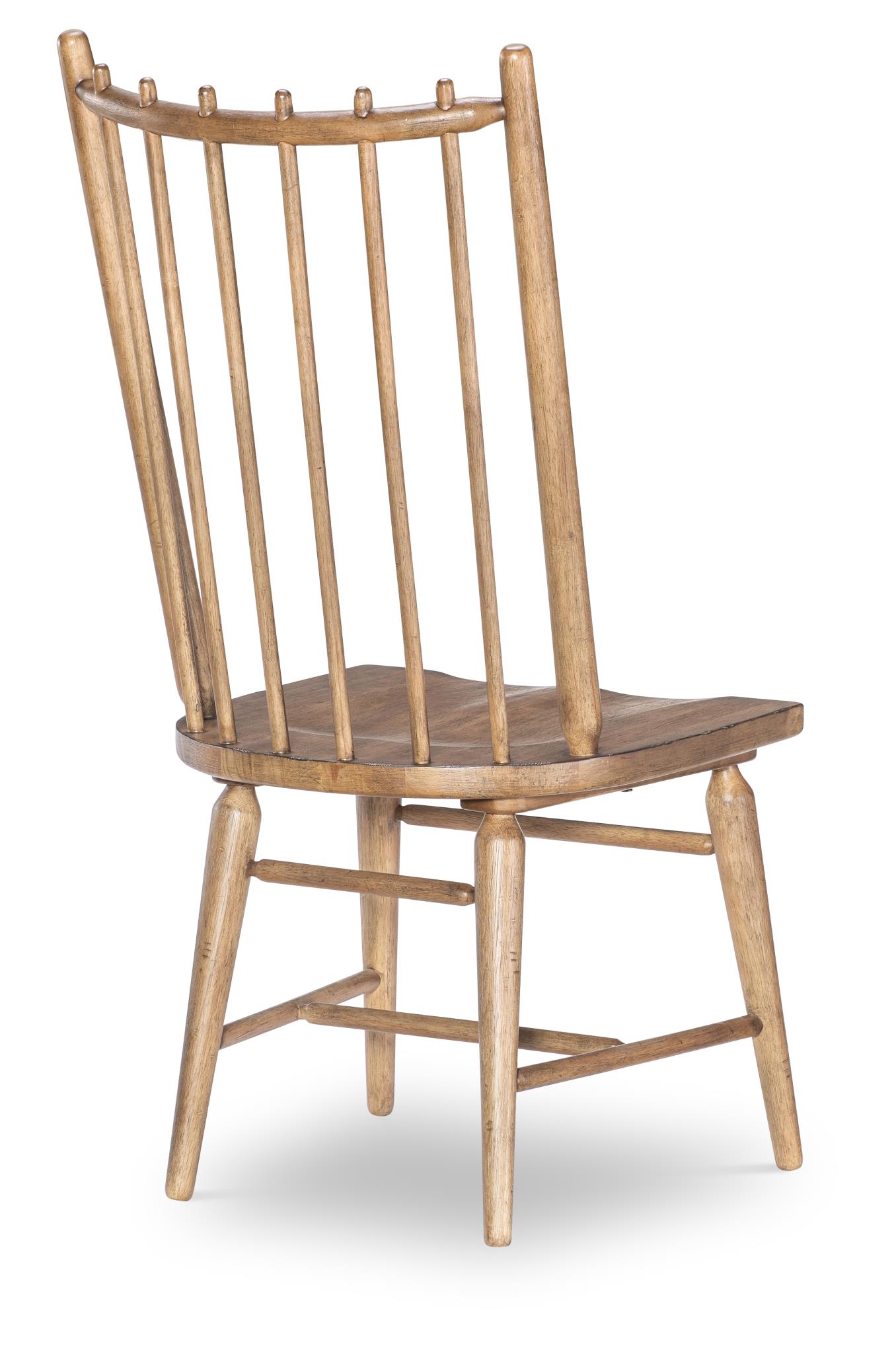 Spindle Back Side Chair Barnwood Oak CLH4010-540 CLH4010540