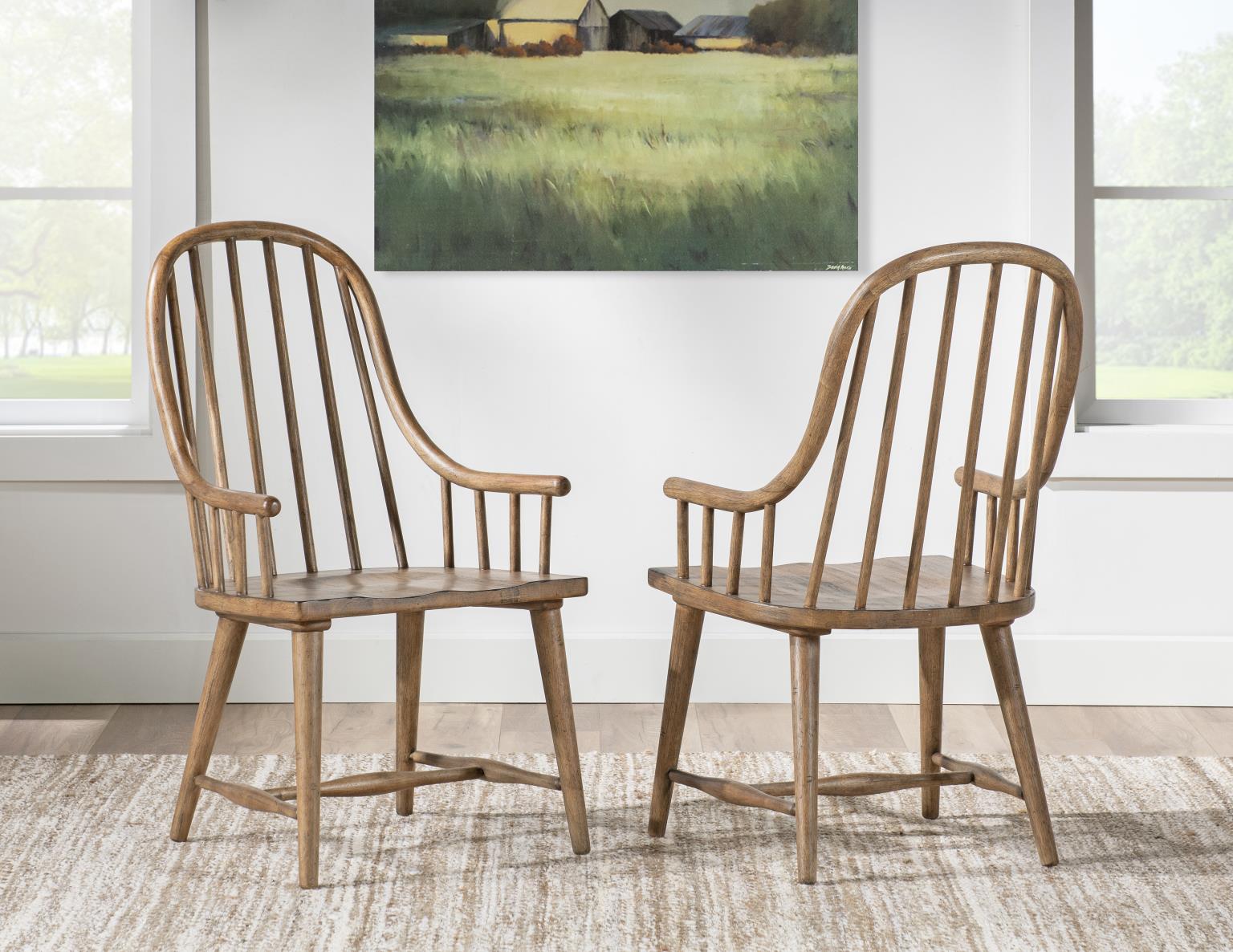 Windsor Arm Chair Barnwood Oak CLH4010-641 CLH4010641