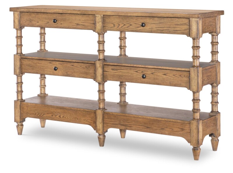Turned Leg Console Storage Table 4 Drw CLH4010706
