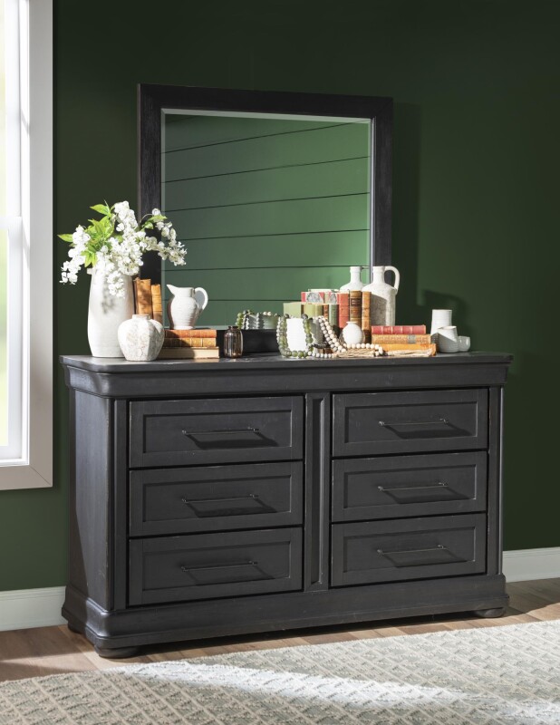 Dresser 6 Drawers Kettle Black CLH4011-1202 CLH40111202
