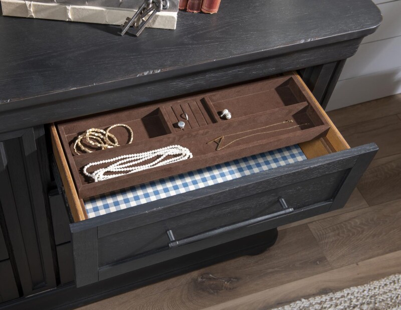 Dresser 6 Drawers Kettle Black CLH4011-1202 CLH40111202